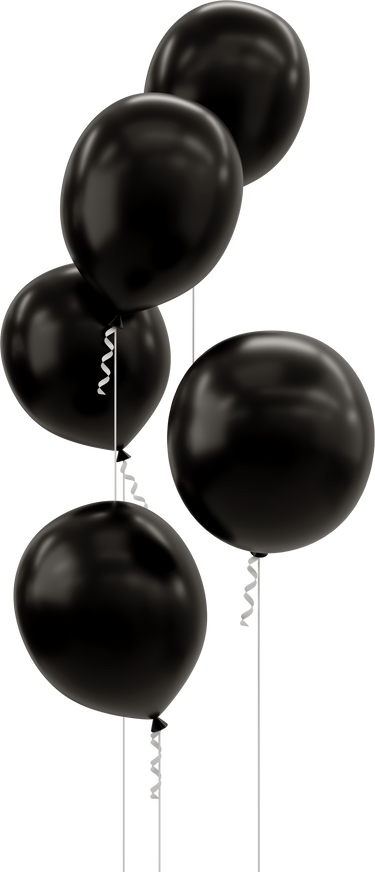 Black  Balloons Decoration 