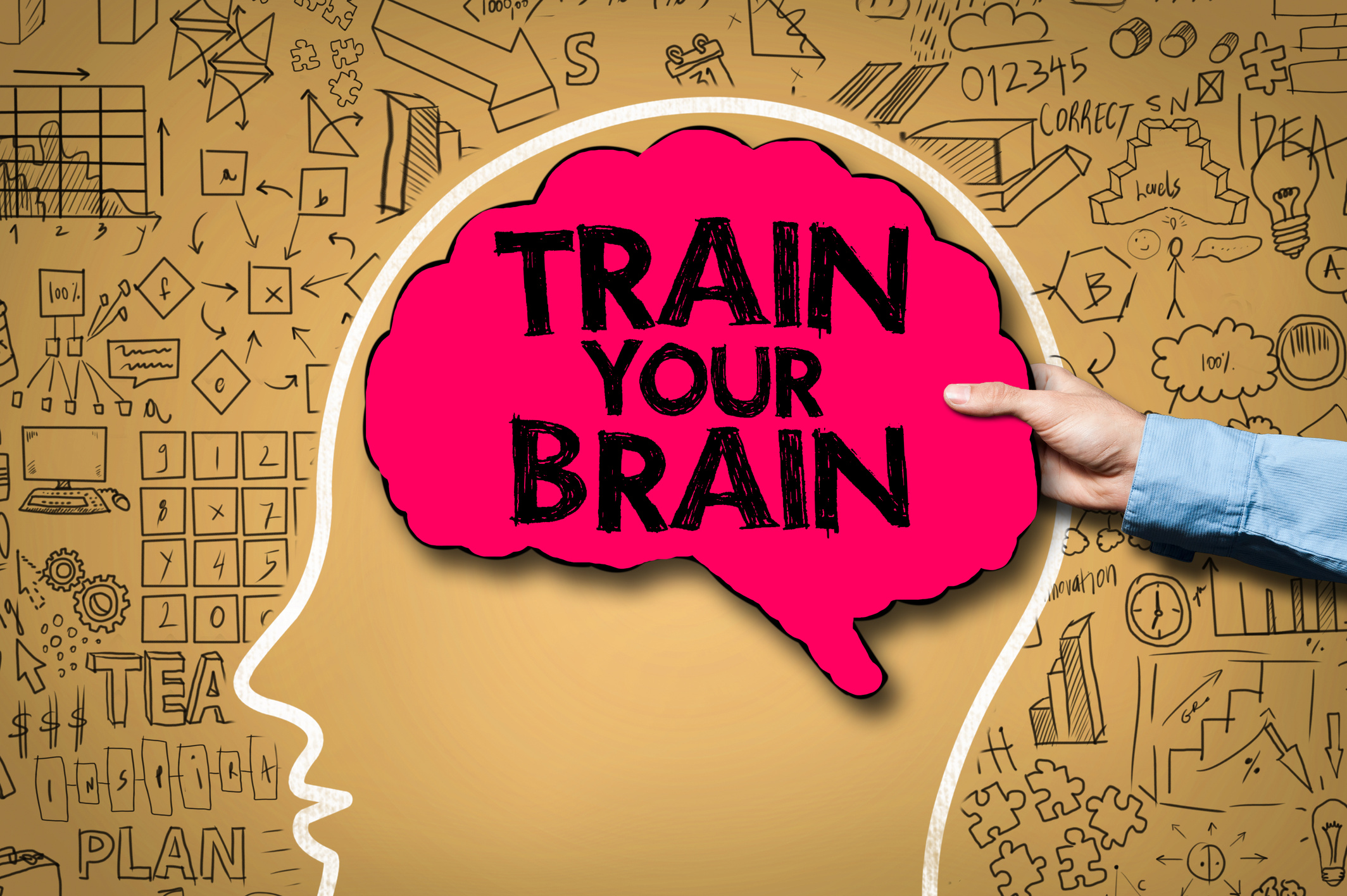 TRAIN YOUR BRAIN / Brain concept (Click for more)